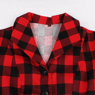 Vintage Kockás Ingruha