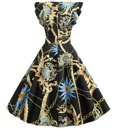 Vintage Elegáns Retro Mutatós Ruha