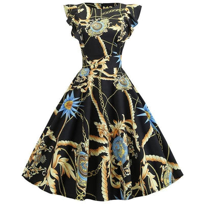 Vintage Elegáns Retro Mutatós Ruha