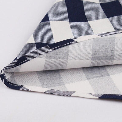 Vintage Kockás Pamut Ruha