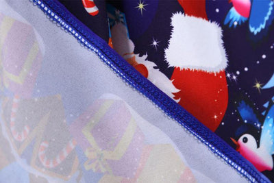 Vintage Sötétkék Karácsonyi Ruha