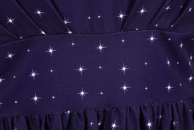 Vintage Sötétkék Karácsonyi Ruha