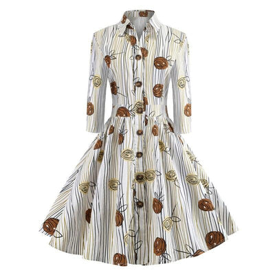 Vintage Ruha Rajz Hosszú Ujjú