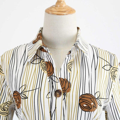 Vintage Ruha Rajz Hosszú Ujjú