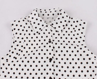 Vintage Fekete-Fehér Női Ruha