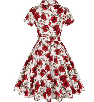 Vintage Nagy Méretű 50-Es Évek Gombos Ruha