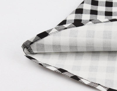 60-As Évek Gingham Kockás Ruha