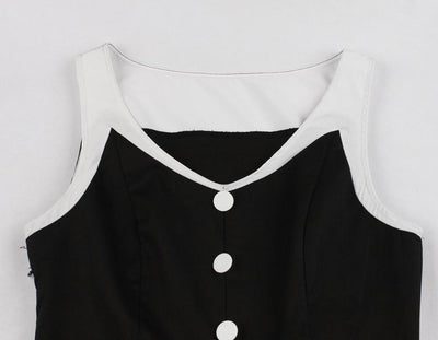 Vintage Hepburn Ruha Fekete