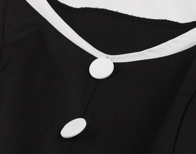 Vintage Hepburn Ruha Fekete