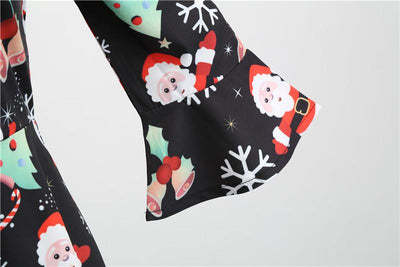 Vintage Fekete Téli Karácsonyi Ruha