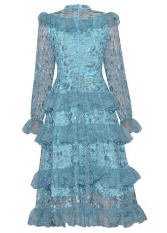 Vintage Kék Esküvői Vendégruha