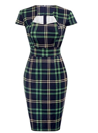 Vintage Zöld Napi Ruha