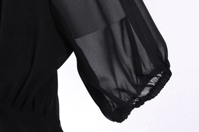 Vintage Hosszú 50-Es Évek Fekete Ruha