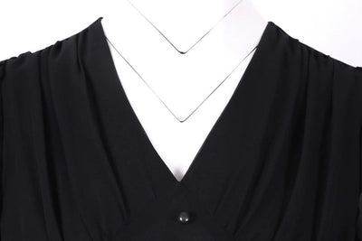 Vintage Hosszú 50-Es Évek Fekete Ruha