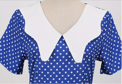 Vintage Sötétkék Esküvői Ruha