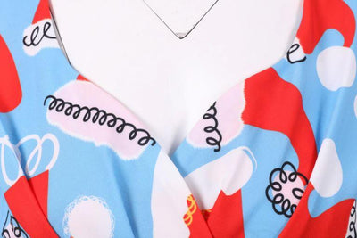 Vintage Karácsonyi Nagyméretű Kék Ruha