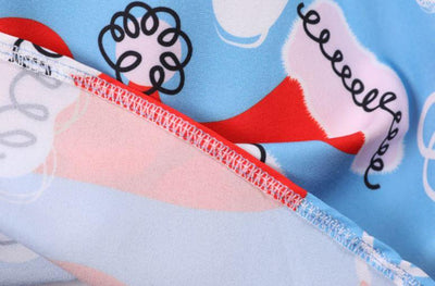 Vintage Karácsonyi Nagyméretű Kék Ruha