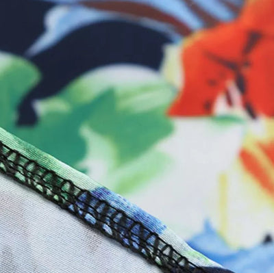 Vintage Pin Up Kék Virágos Ruha