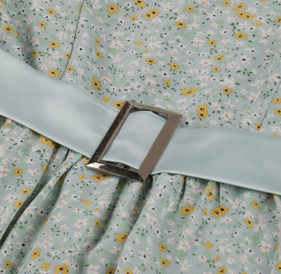 Vintage Pin Up Virágmintás Ruha