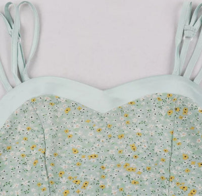 Vintage Pin Up Virágmintás Ruha