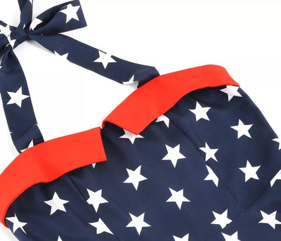 Vintage Pin Up Dress Printed Usa