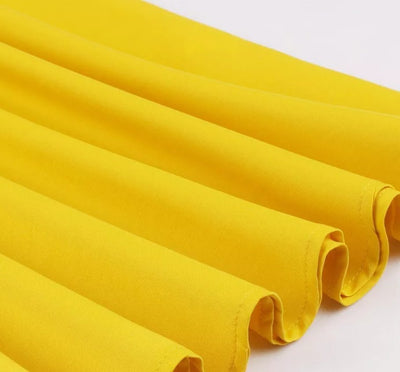 Vintage Pin Up Sárga Ruha