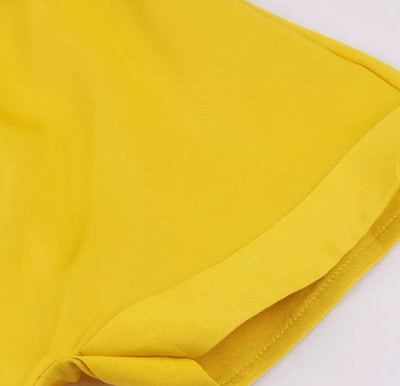 Vintage Pin Up Sárga Ruha