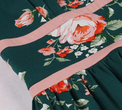 Vintage Rakott Virágos Ruha