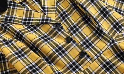 Vintage Sárga És Fekete Csíkos Ruha