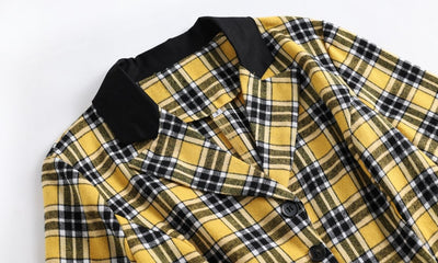 Vintage Sárga És Fekete Csíkos Ruha