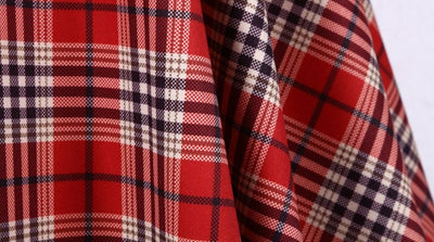 Vintage Piros És Fekete Csíkos Ruha