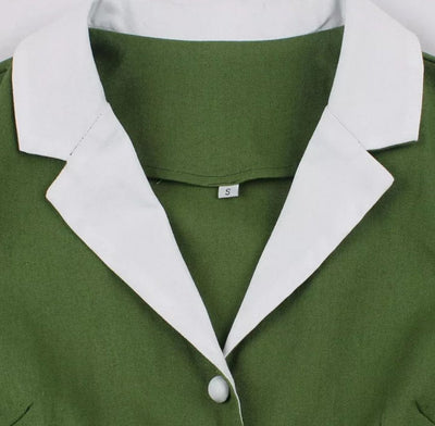 Vintage Rockabilly Ruha 50-Es Évek Zöld