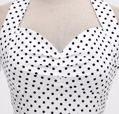 Vintage Szexi Pin Up Ruha Fehér