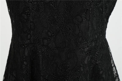 Vintage Trapéz Ruha Fekete