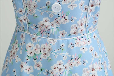 Vintage 1950-Es Égkék Ruha