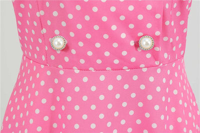 Rózsaszín 50-Es Évek Trapézruha