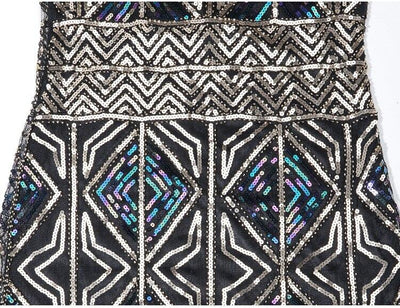 Vintage 20-As Évek Gatsby Hosszú Arany Ruha