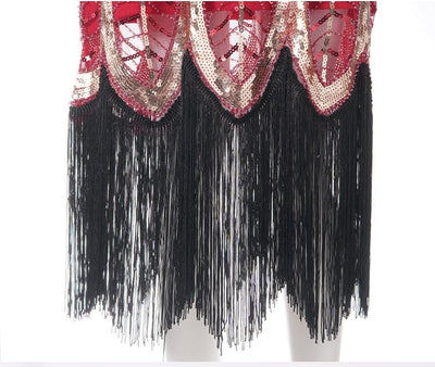 Vintage 20-As Évek Gatsby Piros Ruha