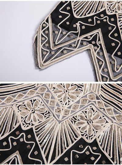 Vintage 20-As Évek Középhosszú Ruha