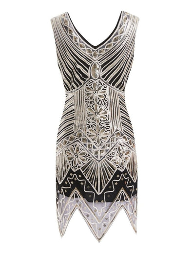 Vintage 20-As Évek Középhosszú Ruha