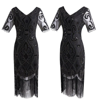 20-As Évek Csipke Flitteres Ruha