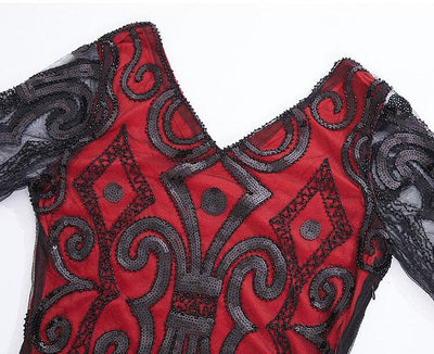 20-As Évek Vörös Csipke Ruha