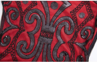 20-As Évek Vörös Csipke Ruha