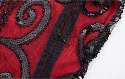 20-As Évek Vörös Csipke Ruha