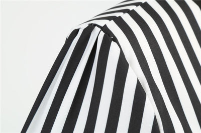 Vintage Retro Fekete-Fehér Ruha