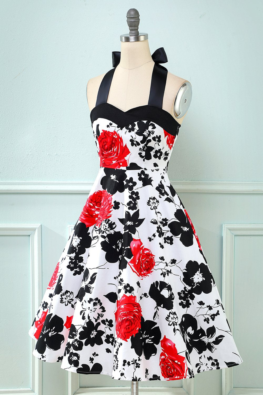 Vintage Virágmintás Ruha