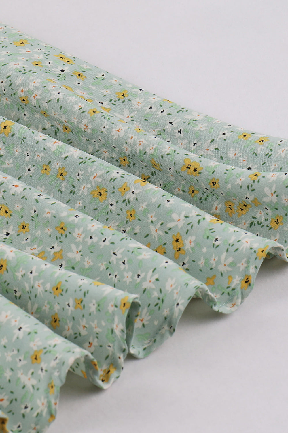 Vintage Virágmintás Ujjatlan Ruha