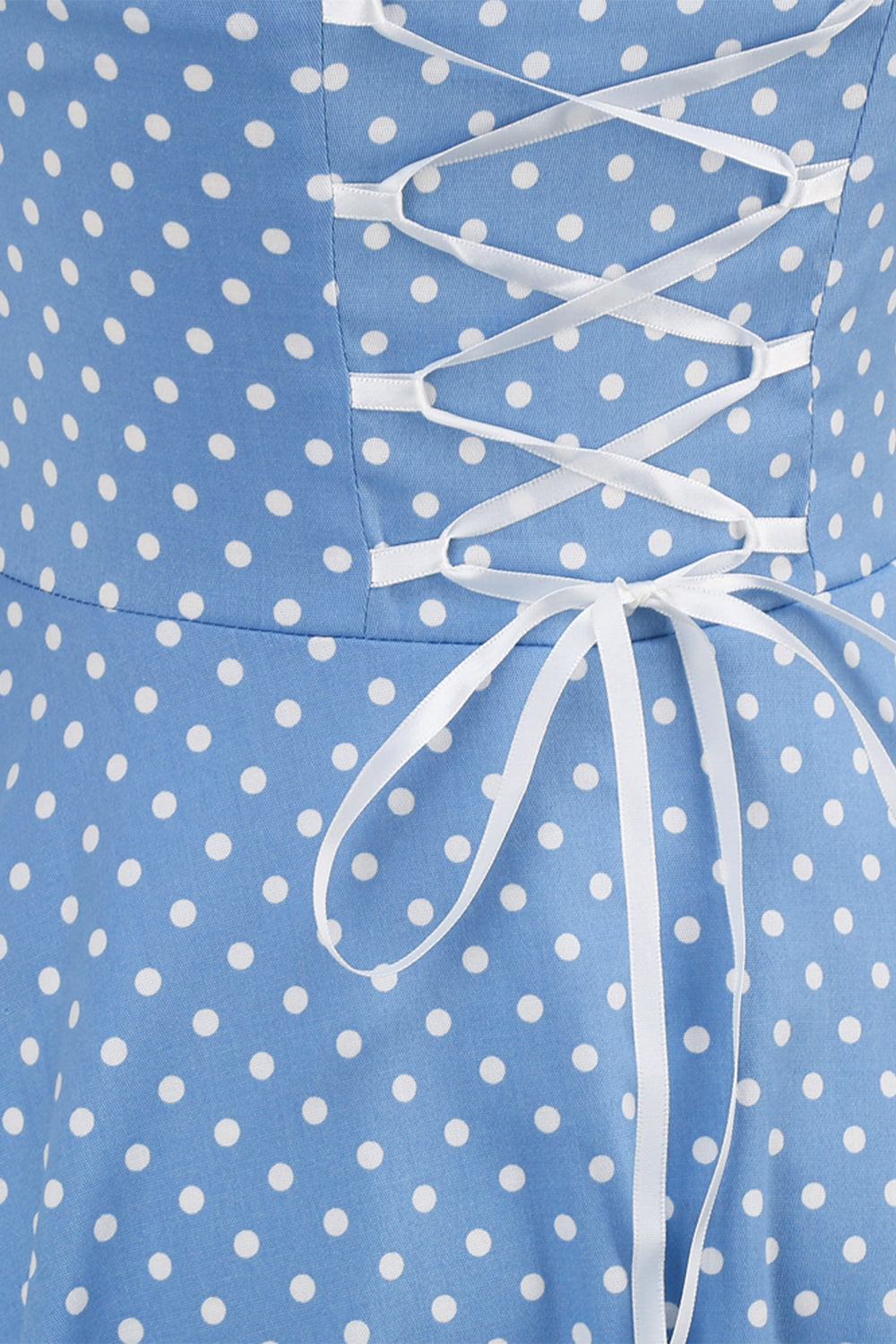 Retro Pöttyös Hát Nélküli Női Ruha