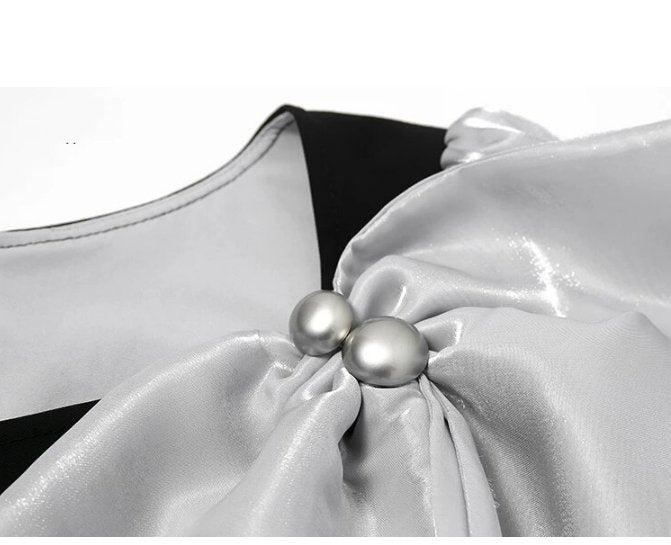 Vintage Vékony Fekete Ruha