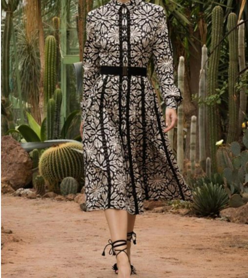 40-Es Évek Fekete Virágos Ruha